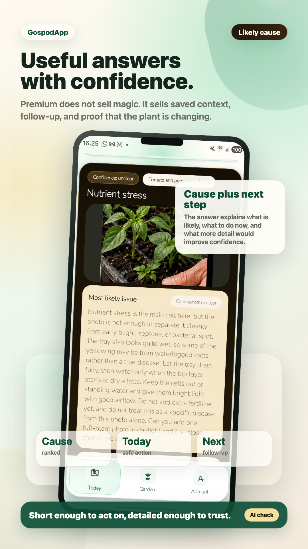 GospodApp follow-up screen